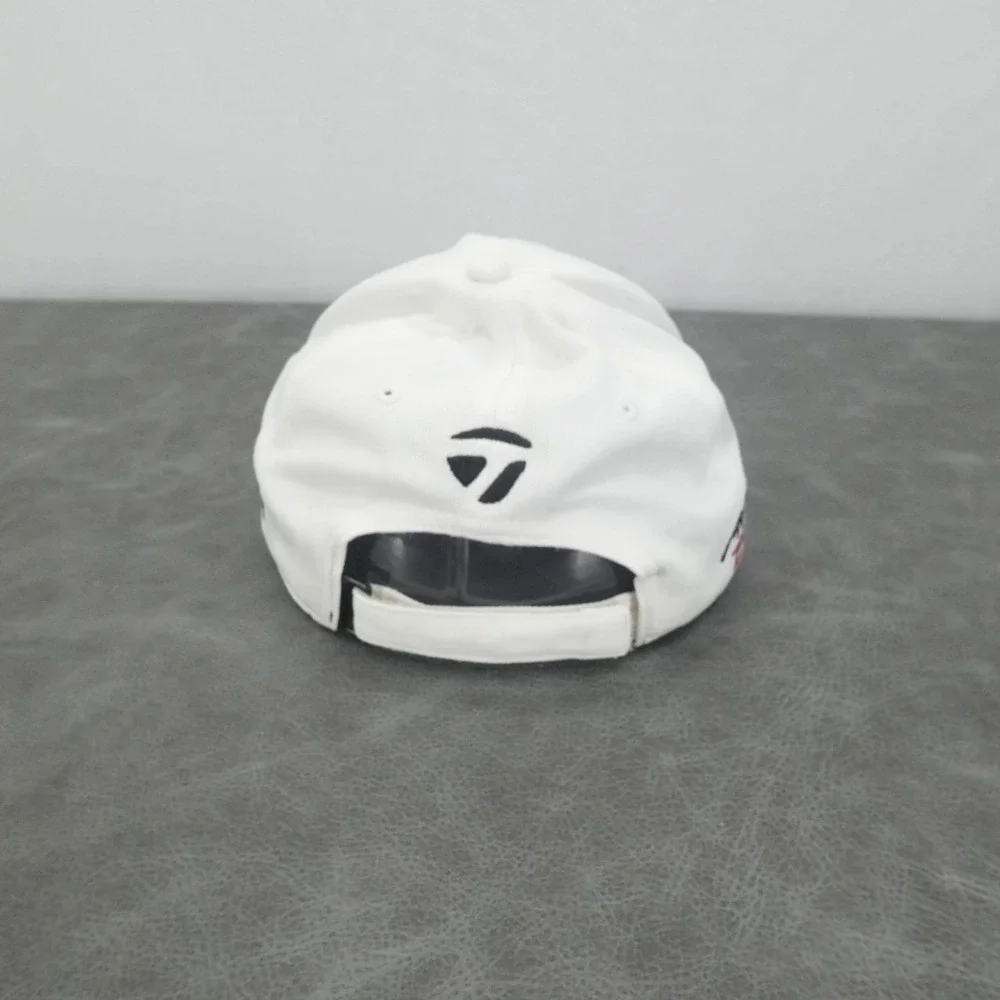 TaylorMade R15 AeroBurner Hat White Adjustable‎ Golf Strapback Performance Cap
